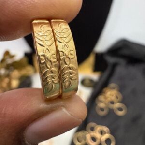 Impon/Panchalogha Unpolished Durable Leaf Flower Toe Ring – CMP261282