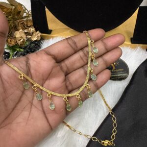 Oval Shape Micro Drops Necklace CMP261175