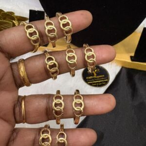 Impon Panchalogha Three Circle Design Finger Ring – CMP261310