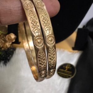 Impon Panchalogha Traditional Design Daily Wear Bangle Pair – CMP261335