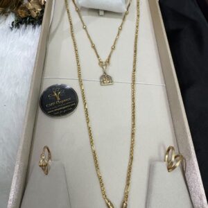 Impon Panchalogha Jewellery Combo Set – 2 Chains, Toe Rings & Finger Ring – CMP261340