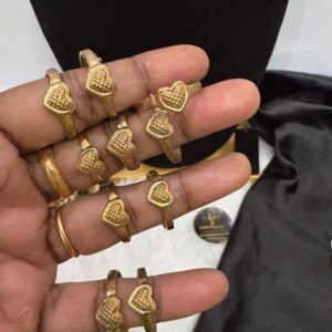Impon Panchalogha Heart Design Unpolished Finger Ring – CMP261341