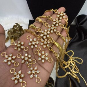 Premium 7-Stone Diamond Replica Impon Mugappu with Micro Chain – CMP261343