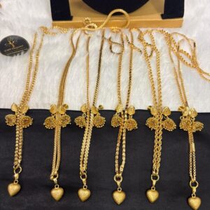 Micro 24-Inch Chain with Heart Dollar & Forming Jimikki Combo – CMP261350